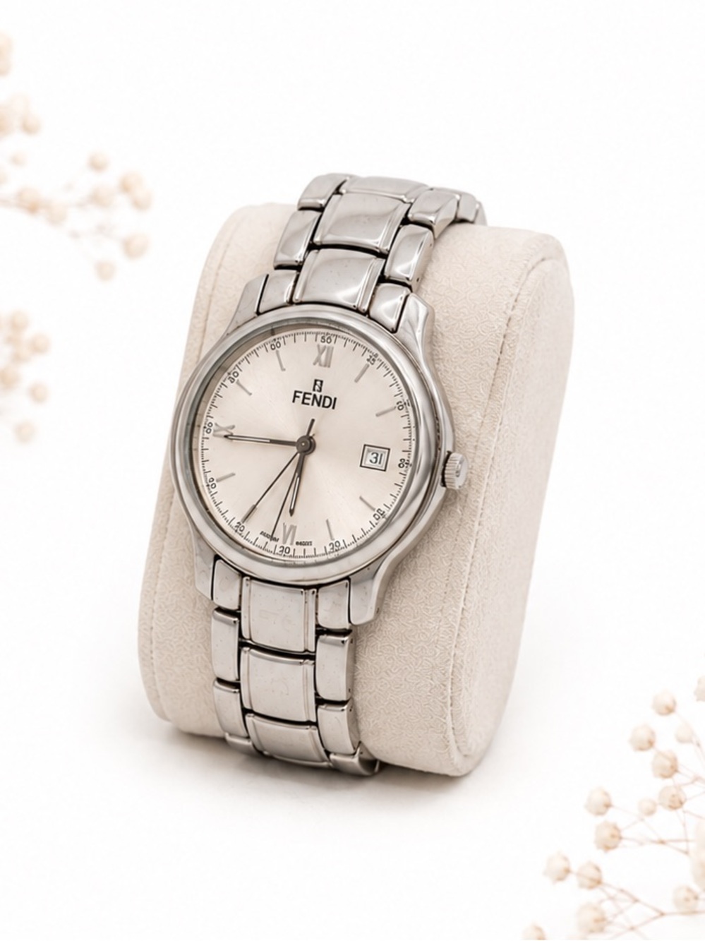 Fendi Orologi Classico 210g Swiss Quarts Stainless Steel Watch